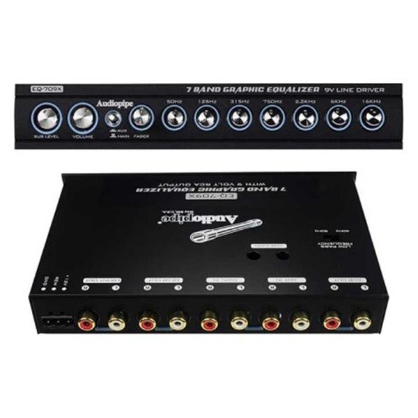 Audiopipe EQ709X Voltage Display 7 Band Equalizer, Audiopipe, Mfr#: EQ709X