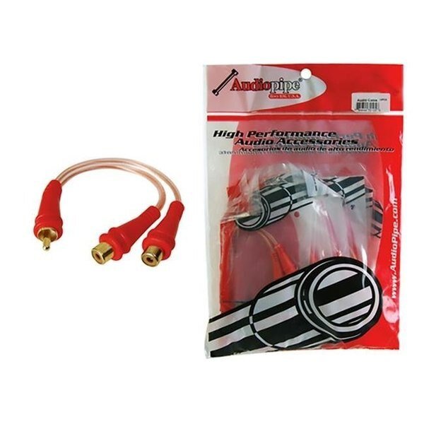 Nippon BMSGYM2F 1M-2F Audiopipe RCA Splitter; Bag of 10, Nippon, Mfr#: BMSGYM2F