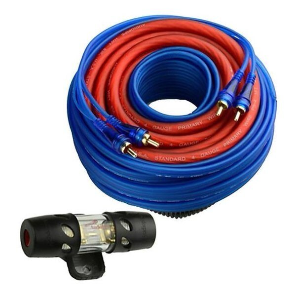 AudioPipe BMS2100SX 2100W 4 Gauge Amplifier Wiring Kit, Audiopipe, Mfr#: BMS2100SX
