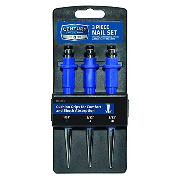 Nail Setter Set - 3 Piece, Century Drill & Tool, Mfr#: CE600459