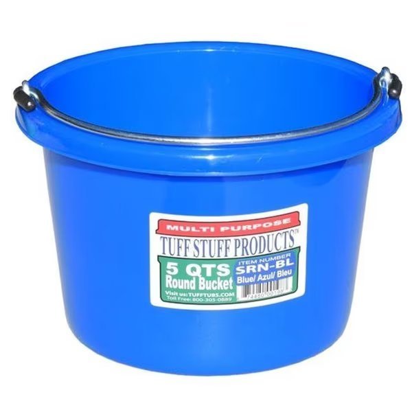 Tuff Stuff Products SRNBL 5 qt. Round Bucket; Blue, Tuff Stuff Products, Mfr#: SRNBL