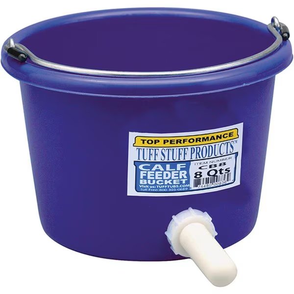 Calf Feeder Bucket 8 qt, Tuff Stuff Products, Mfr#: CB8
