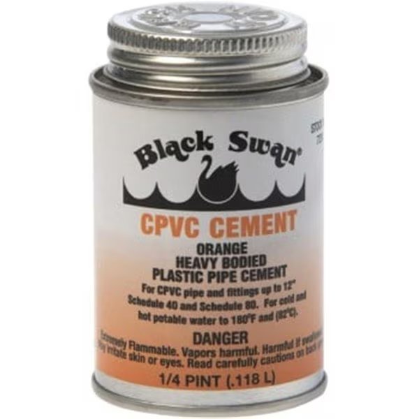 CPVC Solvent 4 oz Cement Orange Heavybodie, Black Swan, Mfr#: BL601395