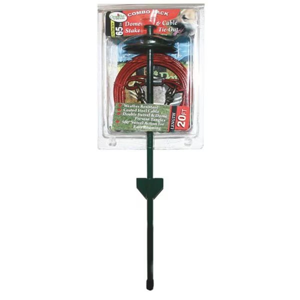 Dome Stake 20 ft Cable Combo, Leather Brothers, Mfr#: STHD20C