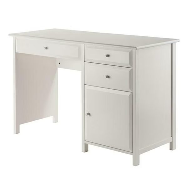 30.71 x 47.24 x 20.24 in. Delta Office Writing Desk, White, Winsome, Mfr#: 10147