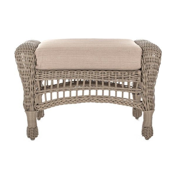 Saturn Collection Outdoor Garden Patio Ottoman - Light Brown, W Unlimited, Mfr#: SW1308OT