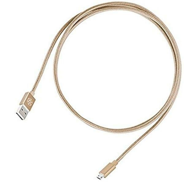 Reversible USB-A to Micro-B Cable - Gold, Silverstone, Mfr#: CPU01G