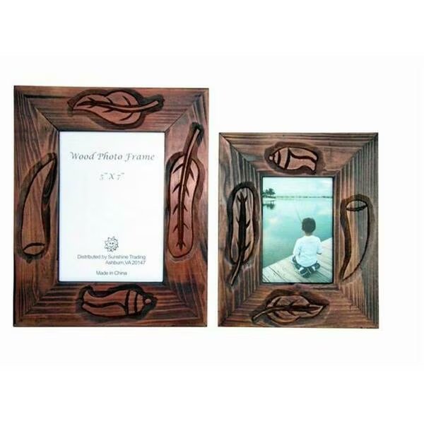 Handmade Wood Photo Frame - 5 x 7 Inch, Sunshine Trading, Mfr#: ST-22-7