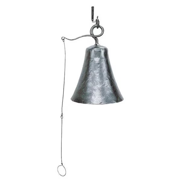 Achla WIB-03 Wrought Iron Knocker Bell Patio Accent - Graphite, Achla Designs, Mfr#: WIB-03