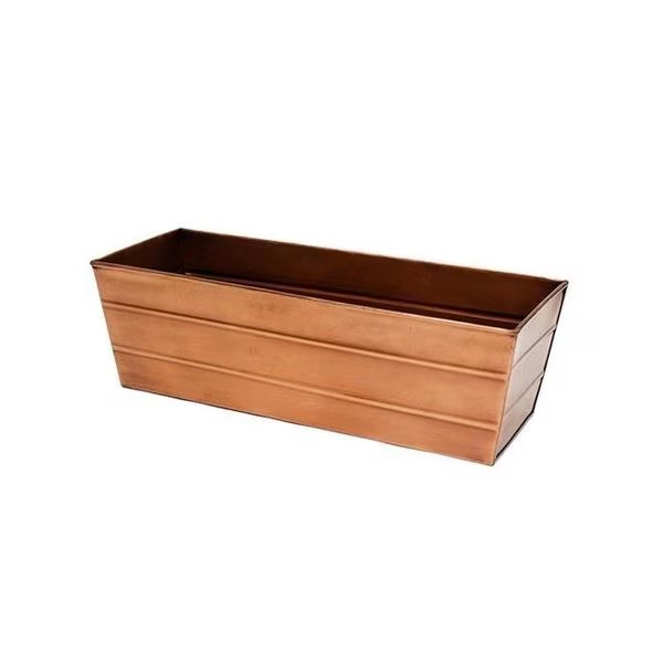 Achla C-20C Copper Plated Window Box - Med, Achla Designs, Mfr#: C-20C