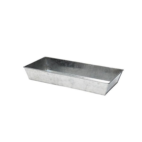 Small Steel Galvanized Antiqued Tray, Book Publishing Co, Mfr#: GR1489307