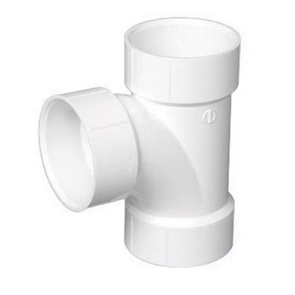 Charlotte PVC004001400HA 4 in. PVC Sanitary Tee, Charlotte Bath, Mfr#: 44663
