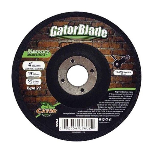 9602 4 x 0.12 x 0.64 in. Masonry Wheel, Clean All, Mfr#: CL707891