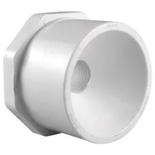 Charlotte Pipe & Foundry PVC021070800 1 x 0.75 in. SXS Schedule 40 PVC Reducer Bushing, 6PK