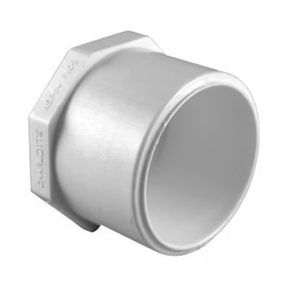Charlotte Pipe & Foundry PVC021181000 0.75 in. Slip Schedule 40 PVC Plug, 50PK
