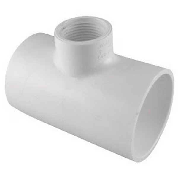 Charlotte PVC 02401 5000 2 x 2 x 0.75 in. Reducing Tee, Charlotte Bath, Mfr#: 45851