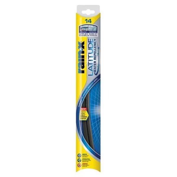 Rain-X 5079272-2 14 in. Latitude Water Repellency Wiper Blade  Black, Rain-X, Mfr#: 8485773