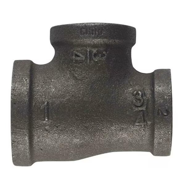 B & K 520-544BG Malleable Black Iron Reducing Tee 1 x 0.75 x 0.75 in. Fip, 5PK, Tinkertools, Mfr#: TI612788