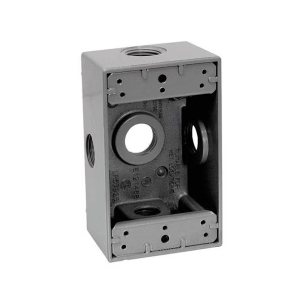 Electrical Box, Outlet Box Type, 1 Gang(s), Die-Cast Metal, Acoustic, Mfr#: AC156475