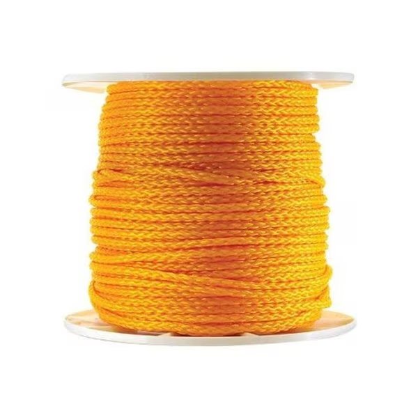 Wellington P2420S0500Y01S Hollow Braid Poly Rope  Yellow - 0.31 in. x 500 ft., Wellington, Mfr#: 72963