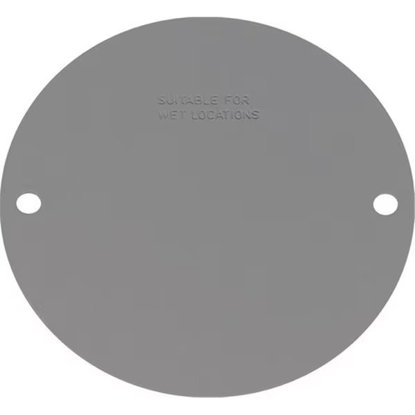 Electrical Box Cover, Round, Stamped Steel, Blank Cover, Sigma, Mfr#: 3425014