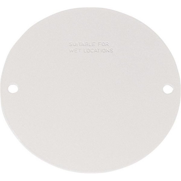 Electrical Box Cover, Round, Stamped Steel, Blank Cover, Sigma, Mfr#: 3426129