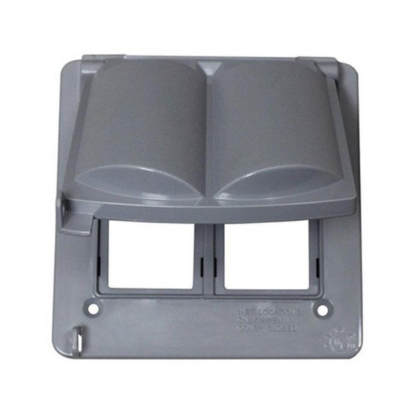 Cover, Square Box Type, 2 Gang(s), Non-Metallic, Gizmo, Mfr#: GI156587