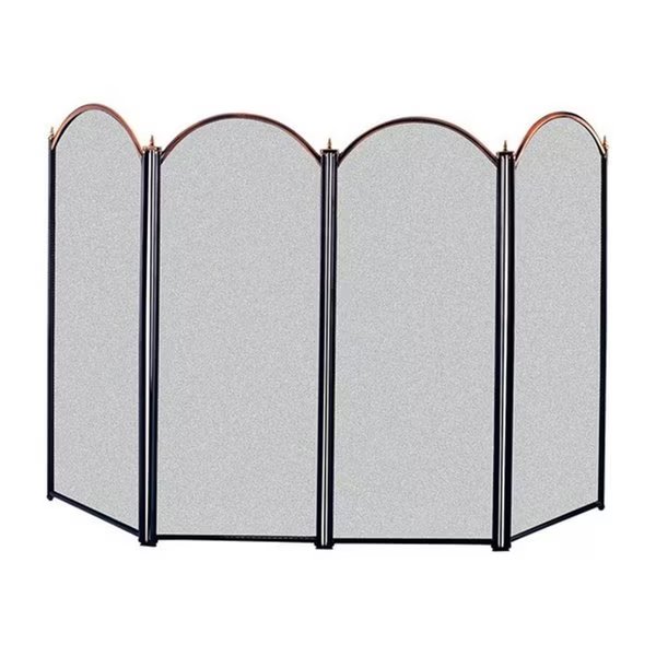 15106 48 in. x 32 in. Antique Brass Fireplace Screen, Dare2Decor, Mfr#: DA2191014