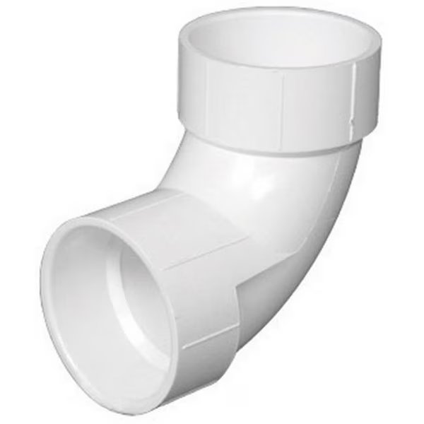 Charlotte PVC003001000HA 2 in. 90 Degree Elbow  White, Charlotte Bath, Mfr#: 42664