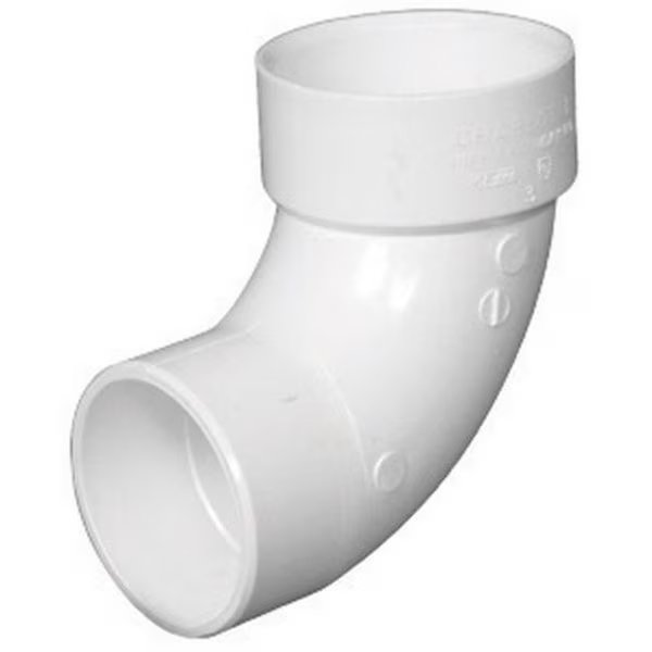 Charlotte PVC003021200HA 3 in. 90 Degree Schedule 40 Elbow, Charlotte Bath, Mfr#: 2139814