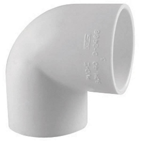 PVC 02300 1400 1.5 in. Slip x Slip PVC Pipe 90 Degree Elbow5, 25PK, Bissell Homecare, Mfr#: HO162300