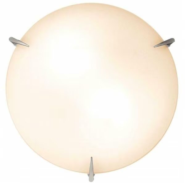 20662-BS-OPL Zenon 3 Light Flush Mount - Brushed Steel, Or, Mfr#: OR33103