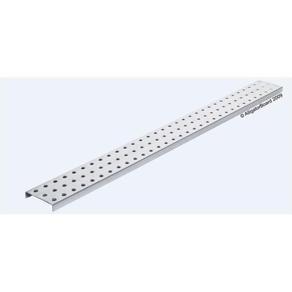 Alligator Board ALGSTRP3x32GALV 3 in. L x 32 in. W Metal Pegboard Strip with Flange - Pack of 2, Alligatorboard, Mfr#: ALGSTRP3x32GALV
