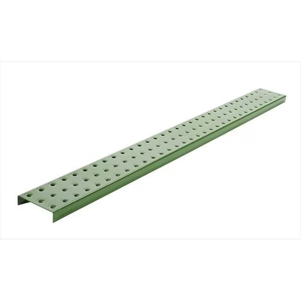 Alligator Board ALGSTRP3x32PTD-GRN Green Powder Coated Metal Pegboard Strips with Flange - Pack of 2, Alligatorboard, Mfr#: ALGSTRP3x32PTD-GRN