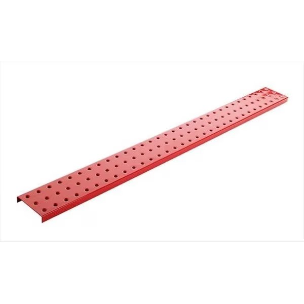 Alligator Board ALGSTRP3x32PTD-RED Red Powder Coated Metal Pegboard Strips with Flange - Pack of 2, Alligatorboard, Mfr#: ALGSTRP3x32PTD-RED