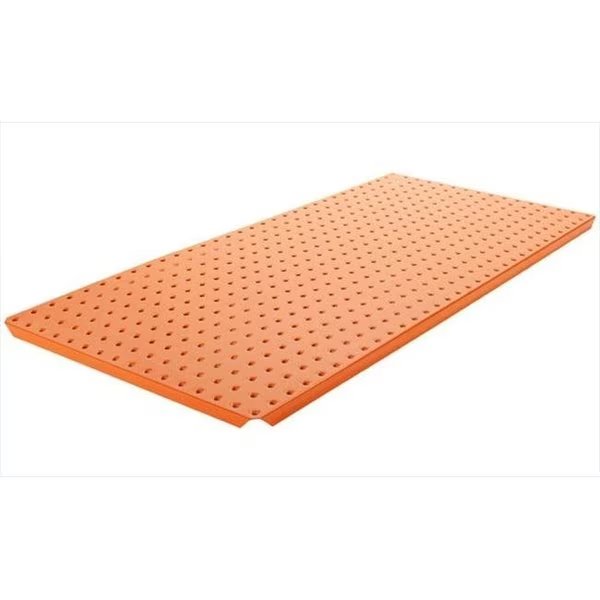Alligator Board ALGBRD16x32PTD-ORG Orange Powder Coated Metal Pegboard Panels with Flange - Pack of 2, Alligatorboard, Mfr#: ALGBRD16x32PTD-ORG