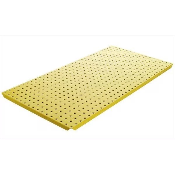 Alligator Board ALGBRD16x32PTD-YEL Yellow Powder Coated Metal Pegboard Panels with Flange - Pack of 2, Alligatorboard, Mfr#: ALGBRD16x32PTD-YEL