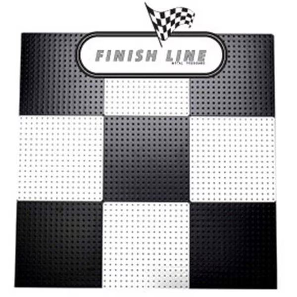 Alligator Board ALGSTRP16x16PTD-BLK/WHT Black and White Powder Coated Metal Pegboard Panels with Flange - Pack of 10, Alligatorboard, Mfr#: ALGSTRP16x16PTD-BLK/WHT
