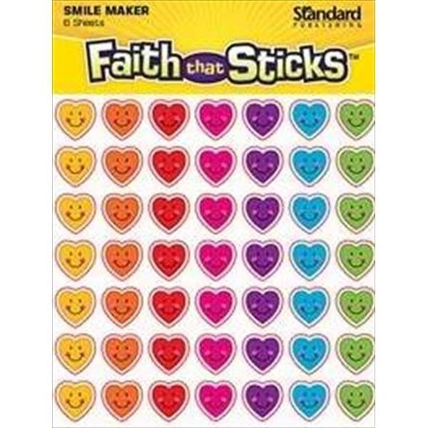 Standard Publishing 110030 Sticker Heart Smiles Micro Mini 6 Sheets Faith That Sticks, Standard Publishing, Mfr#: 110030