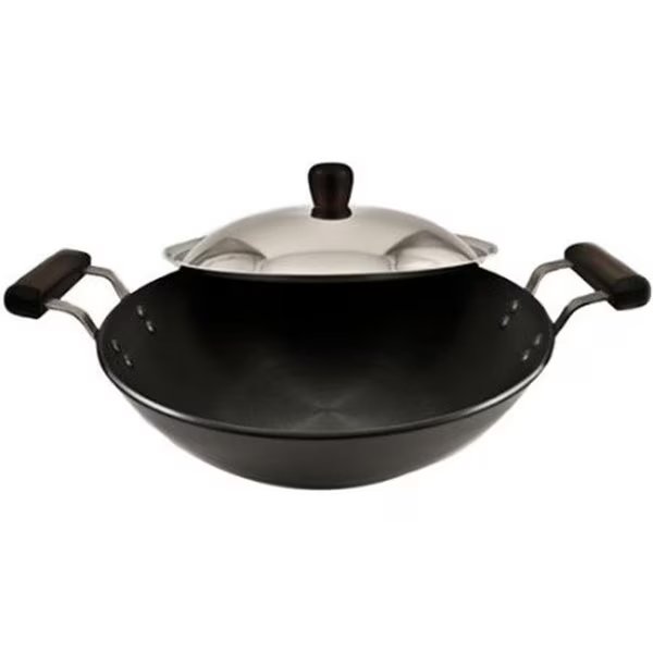 Hawkins L26 Futura Hard Anodised Deep-Fry Pan Kadhai with Steel Lid and Flat Bottom - 3.75 Litres, Hawkins, Mfr#: L26