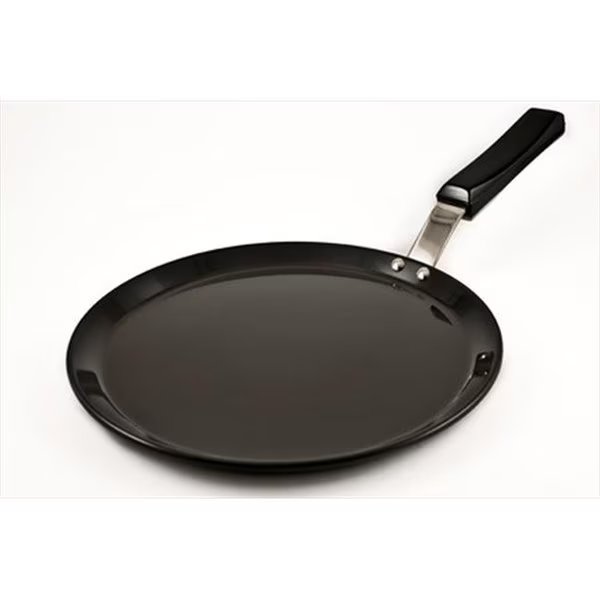 Hawkins L56 Futura Hard Anodised Flat Tava Griddle 10 in. - 4.88mm with Plastic Handle in Black, Hawkins, Mfr#: L56