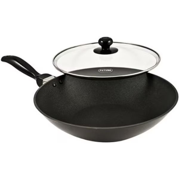 Hawkins Q72 Futura Non-Stick Deep-Fry Pan(Kadhai) with Glass Lid and Flat Bottom - 2 Litres, Hawkins, Mfr#: Q72