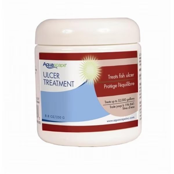 Aquascape 81038 Ulcer & Bacterial Treatment 250g-8.8oz, Aquascape, Mfr#: 81038