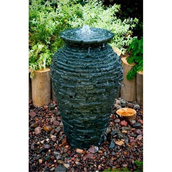 Aquascape  Stacked Slate Urn - Small, Greengrass, Mfr#: GR165750