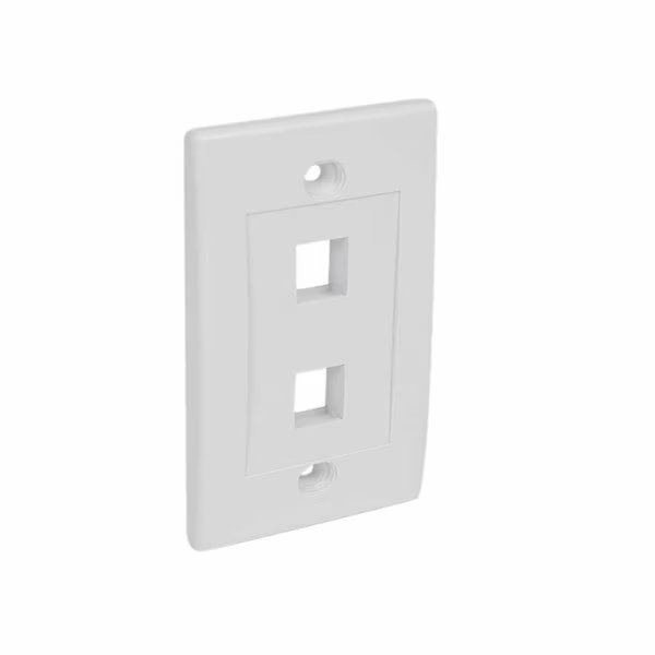 StarTech Accessory Dual Outlet RJ45 Universal Wall Plate White Retail, Dynamicfunction, Mfr#: DY174948