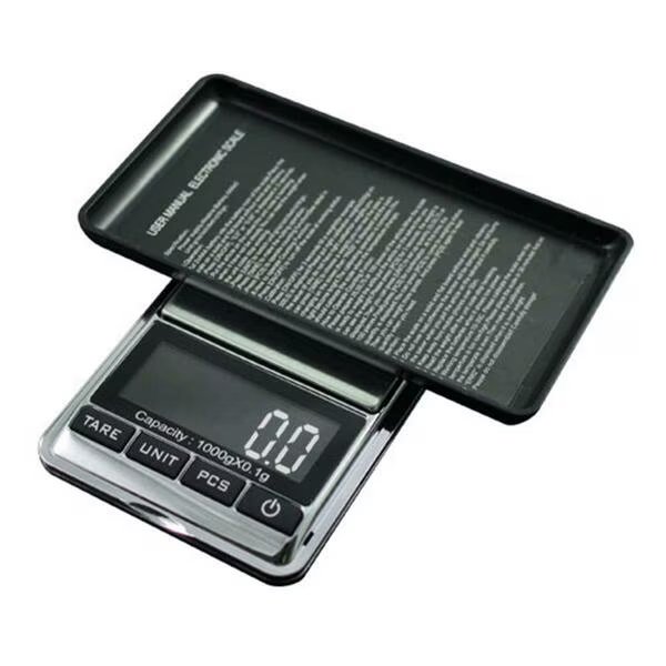 1000 x 0.1G Digital Pocket Scale - Chrome, American Weigh Scales, Mfr#: CHROME-1KG