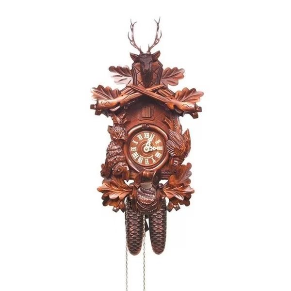 Engstler Cuckoo Clock  Carved with 8-Day weight driven movement, Downbeat, Mfr#: DO730114