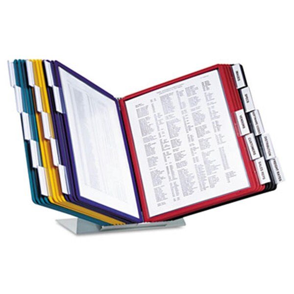 Durable VARIO Reference Desktop System- 10 Panels, Durablue, Mfr#: DU30673