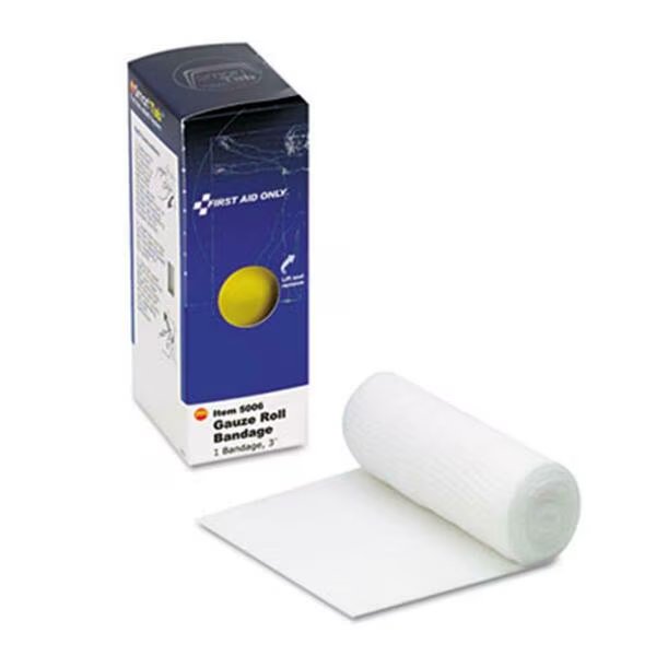 Gauze Bandages- 3 In.- 1 Roll, First Aid, Mfr#: 5006