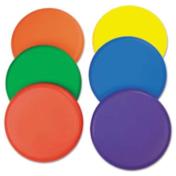 Champion Sport RDSET Rhino Skin Foam Discs; Set of 6 Assorted Color Discs, Champion Sports, Mfr#: RDSET